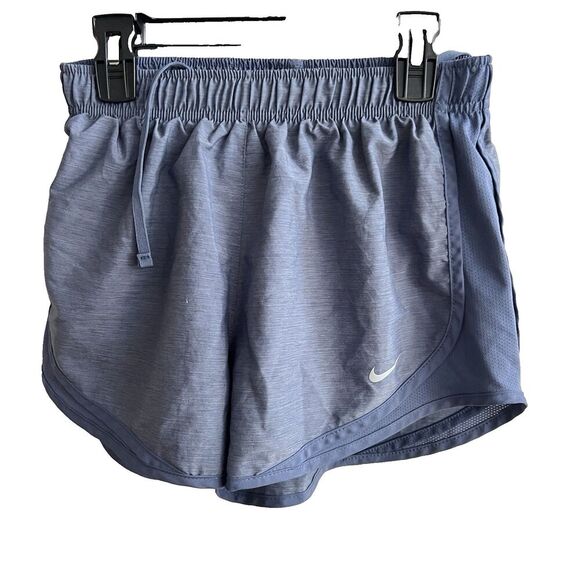 Nike Shorts Womens S Blue Dri-Fit Nike Logo Elastic Waist Athletic Running Lined - Picture 1 of 7